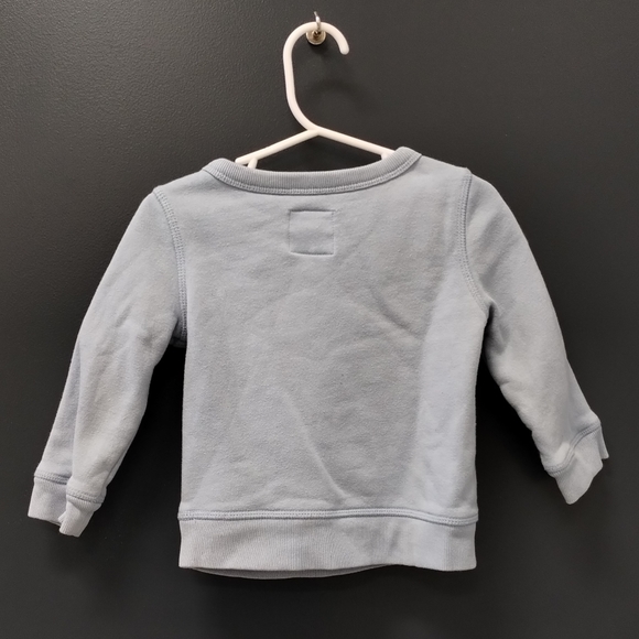 -Baby Gap Mickey Mouse Blue Long sleeve pullover sweater sz 18-24 Months Baby - Picture 3 of 14